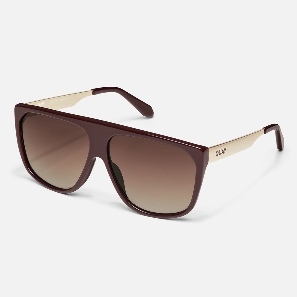 Quay Australia Oversized No Curfew Espresso Frame/Brown Lens!! New!!!